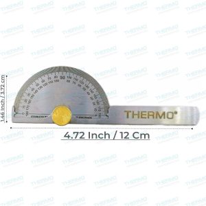 Mini Protractor – 0-180° Adjustable Angle Ruler with Precision Screw Scale – Made in Bharat